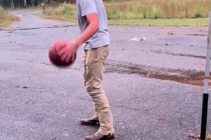 你遇到过？篮球爆炸威力居然这么大