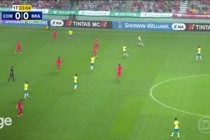 【集锦】友谊赛-主场惨败！韩国0-5遭巴西血洗 罗德里戈双响